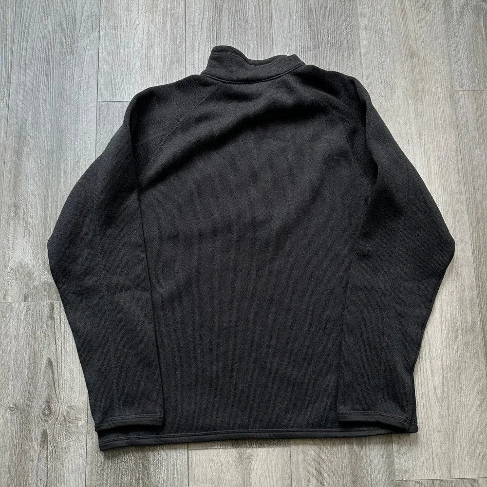 Patagonia Men's Size L Black 1/4 Zip Fleece Better Sweater Chest Pocket